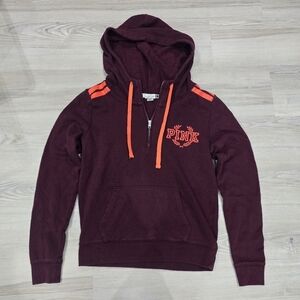 PINK Victoria's Secret Hoodie Small Pullover Athletic Maroon